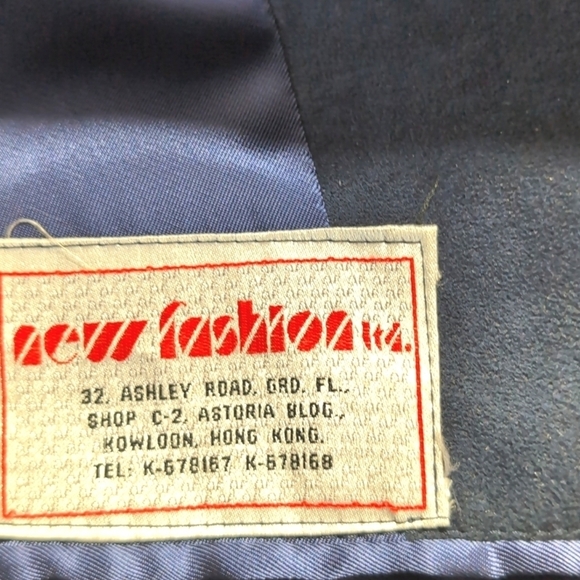 Men's Genuine Suede New Fashion Hong Kong Custom Navy Jacket Coat Blazer Sze 42R - Picture 5 of 7